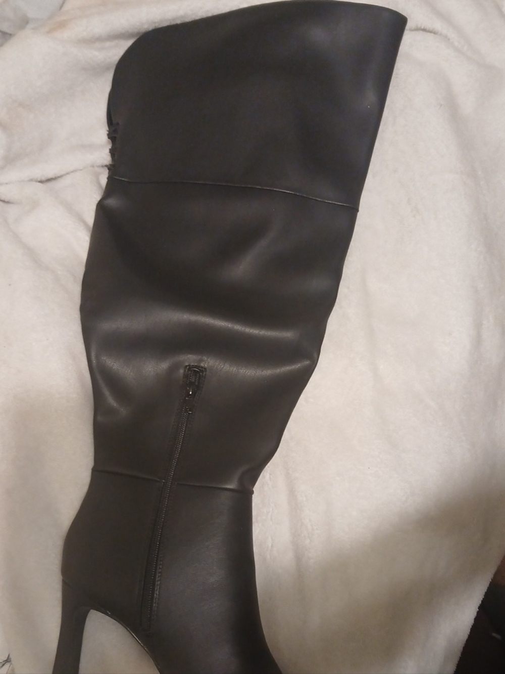 MADDEN GIRL Black Over-the-Knee Heeled Boots